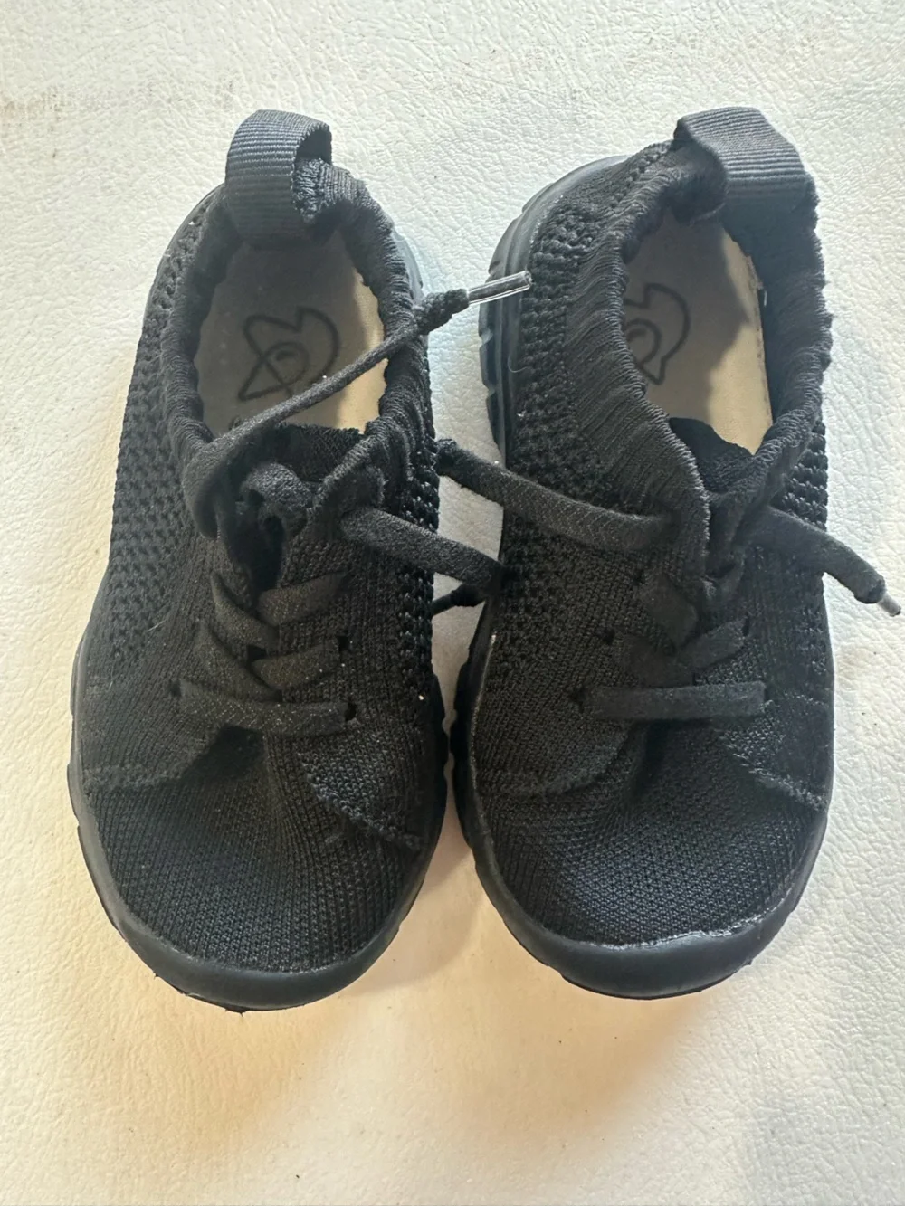 Kids Black Knit Lace-Up Sneakers - Everyday Comfort